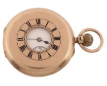 J. W. Benson, an 18 carat gold open faced pocket watch , hallmarked London 1863, English lever fusee