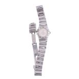 Omega, Constellation, a lady's stainless steel bracelet wristwatch,   no. 55227940, circa 1995,