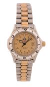 Tag Heuer, Professional,   a lady's bracelet wristwatch, no. 974.008R-2, quartz movement, 7 jewels,