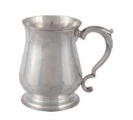 A late George II silver baluster small mug by William Shaw  &  William Priest,   London 1759, with