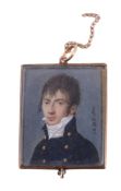 French school (1802),   a portrait of a young gentleman of fashion, signed   ADV   and dated   1802