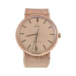 Omega, ref. 331/25410, a 9 carat gold centre seconds bracelet watch,   hallmarked Birmingham 1972,