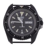 CWC, SBS Diver, ref. 0555/6645-99 7995443, a black steel military wristwatch,   Swiss quartz
