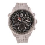 Citizen, Eco-Drive WR100, ref. H500 - S055148 HST, a stainless steel bracelet wristwatch,   no.