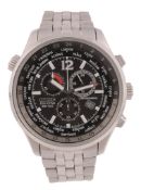 Citizen, Eco-Drive WR100, ref. H500 - S055148 HST, a stainless steel bracelet wristwatch,   no.