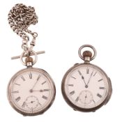 Stauffer  &  Co., a silver Swiss open face quarter repeating pocket watch,   no. 16666, circa 1900,