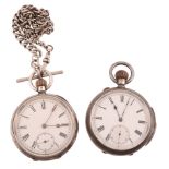 Stauffer  &  Co., a silver Swiss open face quarter repeating pocket watch,   no. 16666, circa 1900,