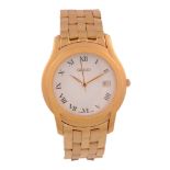 Gucci, ref. 5400, a gold plated bracelet wristwatch,   no. 0012325, circa 2000, quartz movement, 7