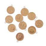 Ten jewellers copy coins,   80g  IMPORTANT: This lot is subject to VAT and the buyer must pay VAT