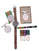 Squadron Leader Hugh Jerome Cuff, AAF, a group of three medals:   Defence, War and Air Efficiency