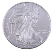 USA, fine silver Liberty Dollars 2012 (96).   Mint state (96)