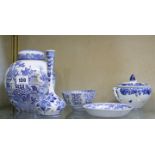 A small quantity of decorative china to include a Nymphenburg pot with cover, modern Delft and other