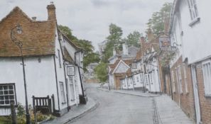English School (20th Century) Street View Colour print Unsigned 21cm x 30.5cm  Best Bid