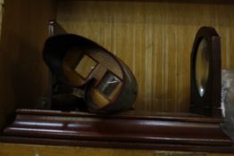 Two Victorian stereoscopic viewers and loose picture cards