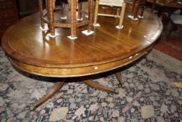 A mahogany oval twin pillar dining table, 20th Century 185cm extended  Best Bid