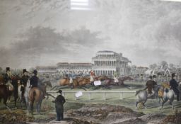 *After Charles Towne engraved by Charles Hunt 'Newton Races 1831' Colour engraving 49cm x 74cm  Best