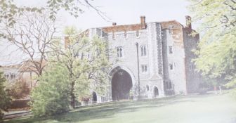 English School (20th Century) Castle Gateway Colour print Unsigned 20.5cm x 30.5cm  Best Bid