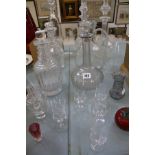 Six decanters and other items of glassware. Best Bid