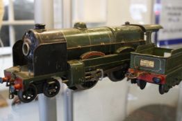 Hornby 0 Gauge trains, a 6 volt Lord Nelson locomotive and Southern 850 tender, a 6 volt Southern
