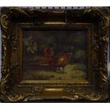 A pair of prints of Scottish lake scenes and a pair of pheasant studies, in ornate gilt frames (4)