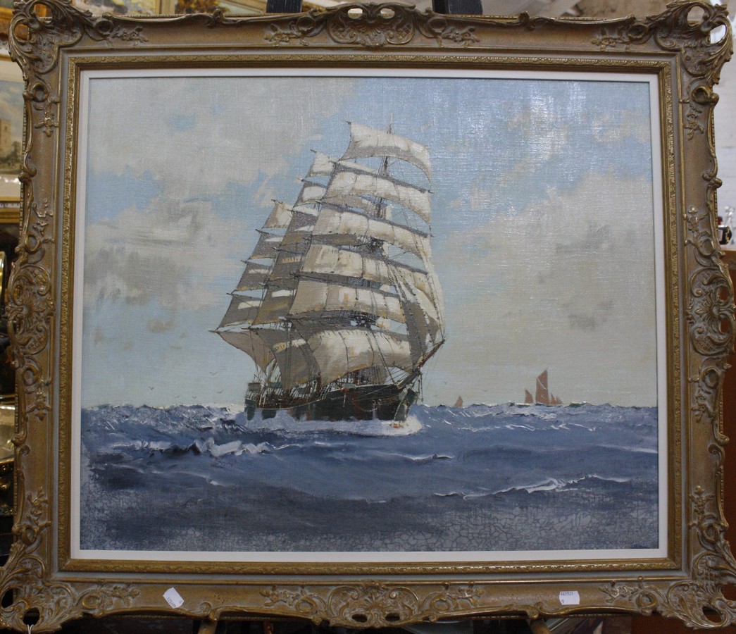 Eric Haysom Craddy (1913-2007) 'Clipper Ship "Sophocles"' Oil on board Signed lower right 59.5cm x