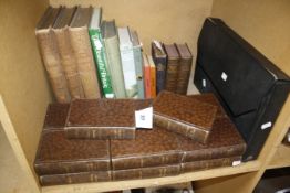 Assorted books, to include three volumes of The Magazine of Art (1891,1893,1897), The Poetical Works