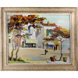 Cecil Rochford D-Oyly John (1906-1993) 'Cannes' Oil on canvas Signed lower left 42.5cm x 57cm