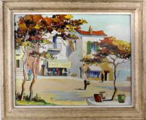 Cecil Rochford D-Oyly John (1906-1993) 'Cannes' Oil on canvas Signed lower left 42.5cm x 57cm
