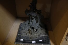 A carved wood wall bracket, 41cm