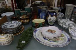 A quantity of nineteenth and twentieth century ceramics, to include tureens, sugar bowls, serving