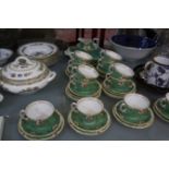 A Coalport Ming Rose part dinner service, together with a Royal Worcester part tea service and other