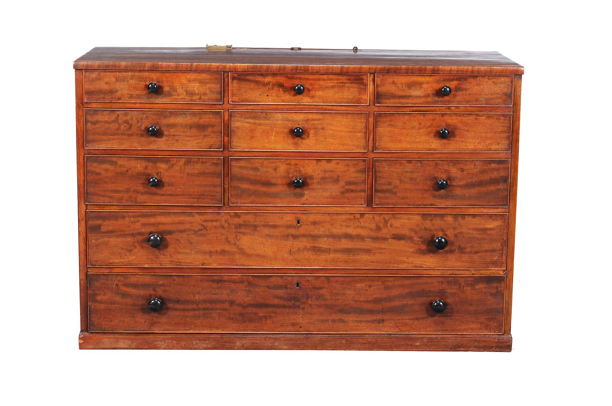 A Regency mahogany dressing chest,   circa 1815, in the manner of Gillows of Lancaster, the - Image 2 of 2