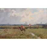 Lionel Dalhousie Robertson Edwards (1878-1966) - The Blankney Hunt Oil on canvas Signed, inscribed