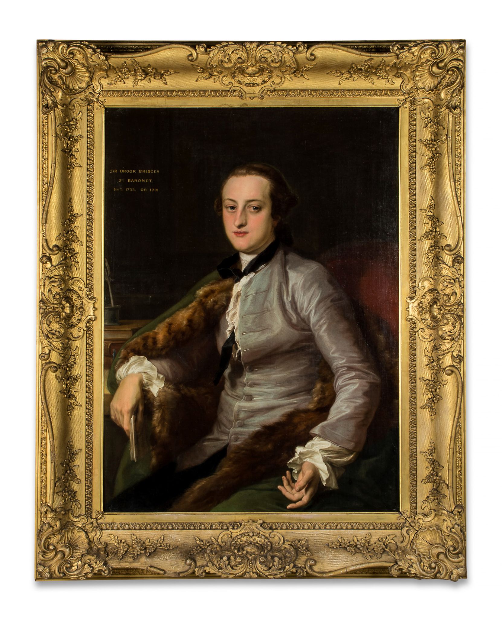 Pompeo Girolamo Batoni (1708-1787) - Portrait of Sir Brook William Bridges, 3rd Baronet (1733- - Image 8 of 9