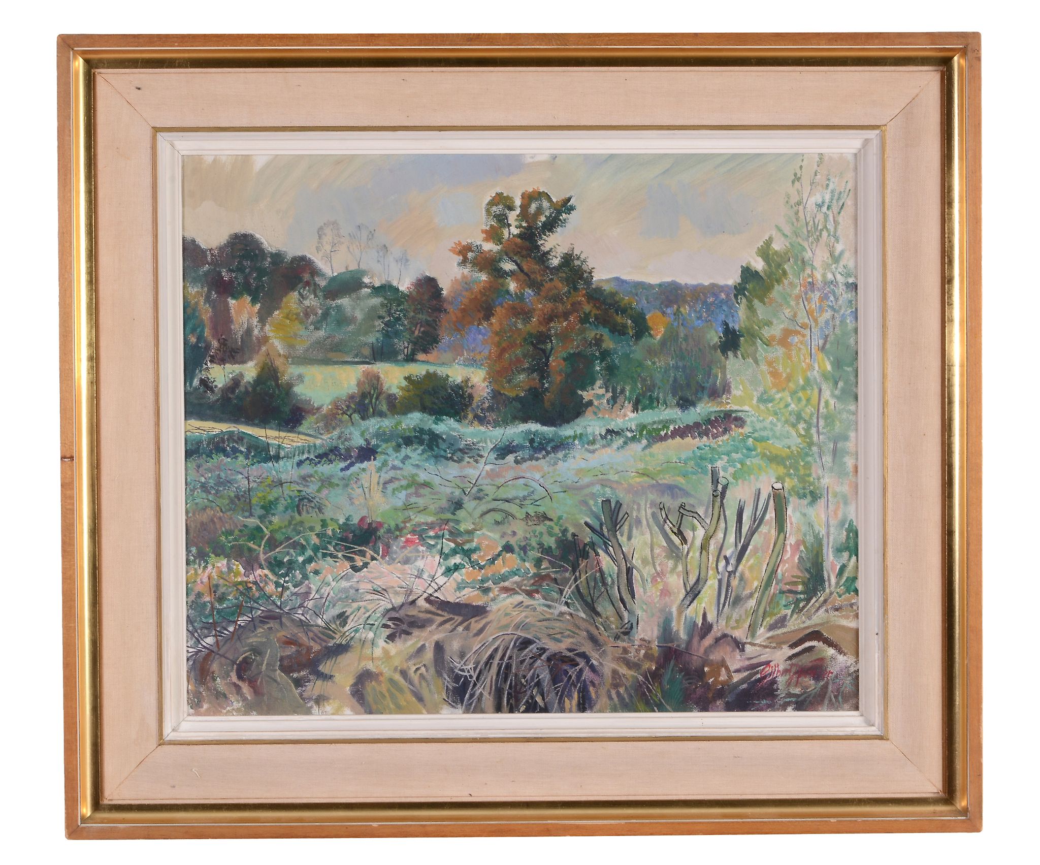 Gilbert Spencer (1892-1979) - A wooded landscape Oil on canvas Signed lower right 50.5 x 61 cm. ( - Image 2 of 3