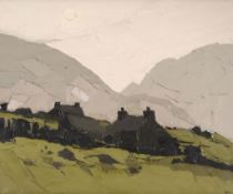 Sir Kyffin Williams (1918-2006) - Pencarnisiog Oil on canvas Signed with initials   KW   lower right