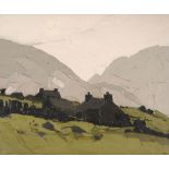 Sir Kyffin Williams (1918-2006) - Pencarnisiog Oil on canvas Signed with initials   KW   lower right