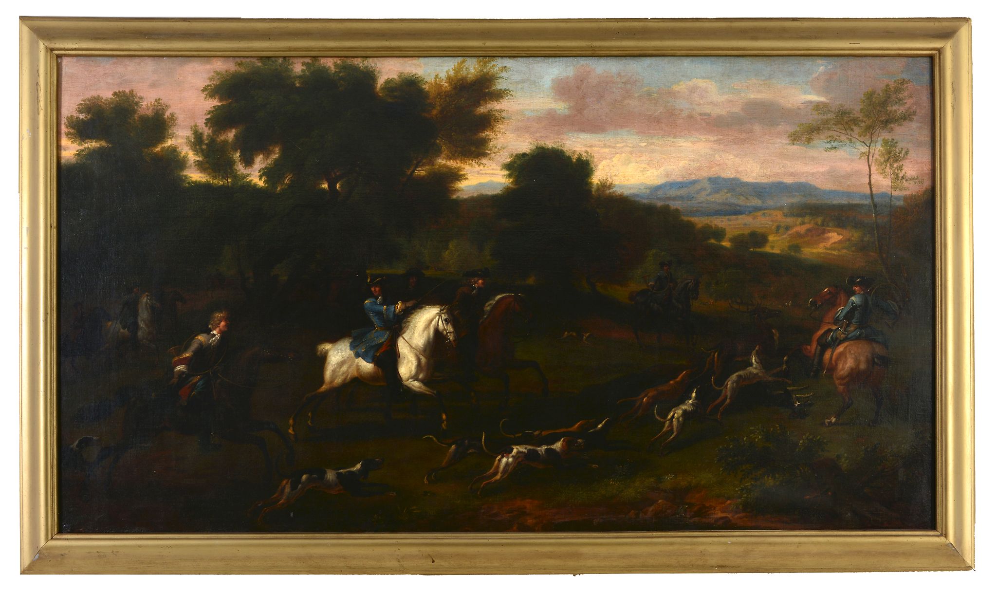 Attributed to Jan Wyck (1640-1700) - A Royal Hunt, traditionally understood to show William III - Image 2 of 3