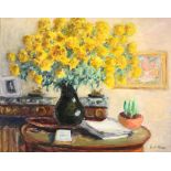 Paul Lucien Maze (1887-1979) - Yellow Flowers Oil on canvas Signed lower right 73 x 92 cm. (28 3/4 x