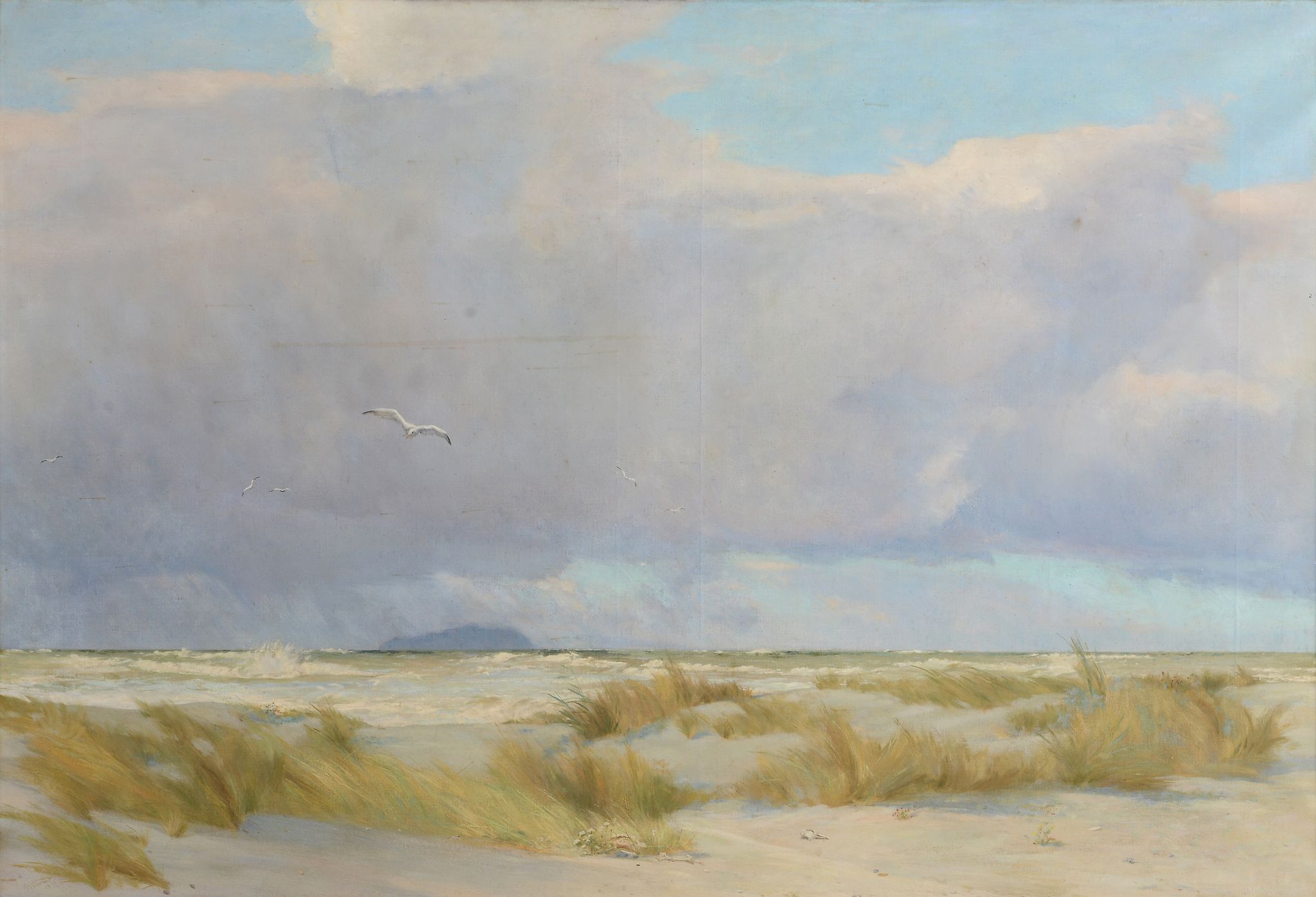 Matthew Ridley Corbet (1850-1902) - Passing Storm Oil on canvas Signed and dated   1896   lower left