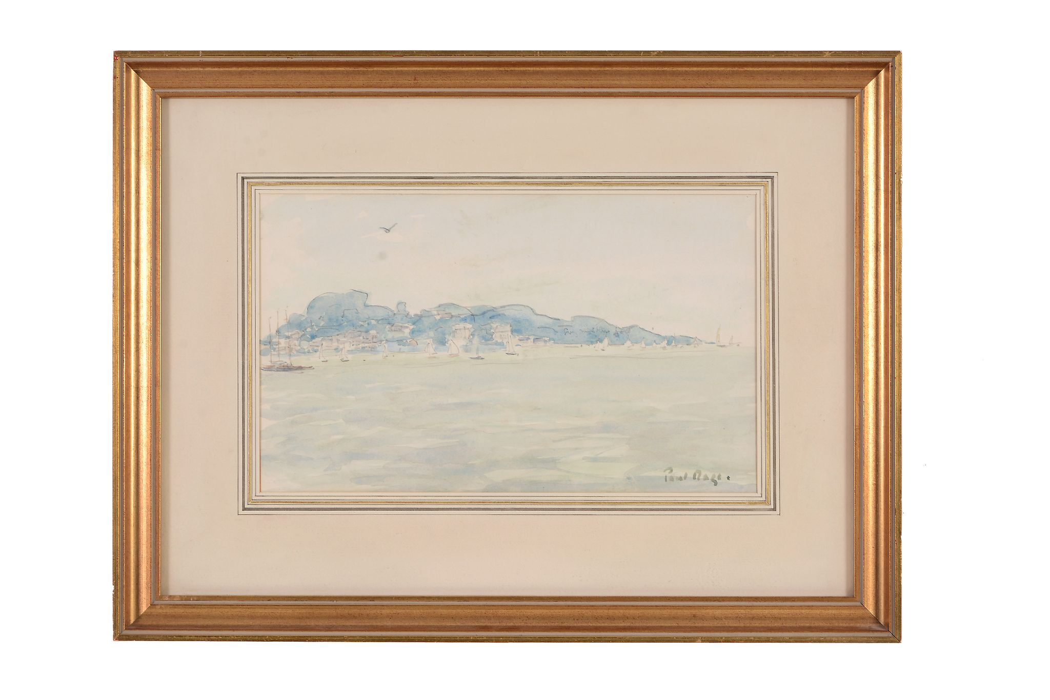 Paul Lucien Maze (1887-1979) - Sailing off the Isle of Wight Watercolour over graphite, on wove - Image 2 of 3