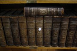 'Encyclopaedia Britannia' twenty five leather bound volumes