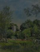 Tim Scott Bolton (b.1947) 'Figheldean Avon Valley' Watercolour Signed lower left 26cm x 20cm
