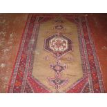 A Hamadan carpet 140 x 215cm