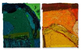 Anthony Frost (b.1951) Green Rush (Yellow Shade) & Yellow Rush, 2007 Two works, both acrylic on