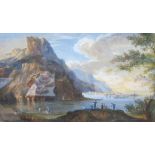 English School (19th Century) A group of three landscapes Watercolours Unsigned 27.5cm x 49.5cm (3)
