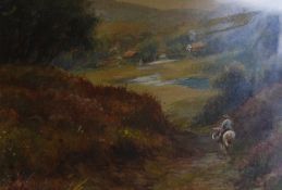 Henry Perry (Exh. 1922 - 1932) 'Returning Homeward' Watercolour 18cm x 25cm  Jays, Fine Art