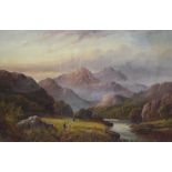 M..M..Jacobi (Late 19th Century) Scottish landscapes Oil on canvas, a pair Signed  39cm x 60cm (2)