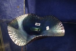 An Okra studio glass bowl, marked Richard P. Golding No. 40 to base, 32cm in diameter and another