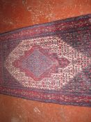 A Senneh rug 192 x 110cm
